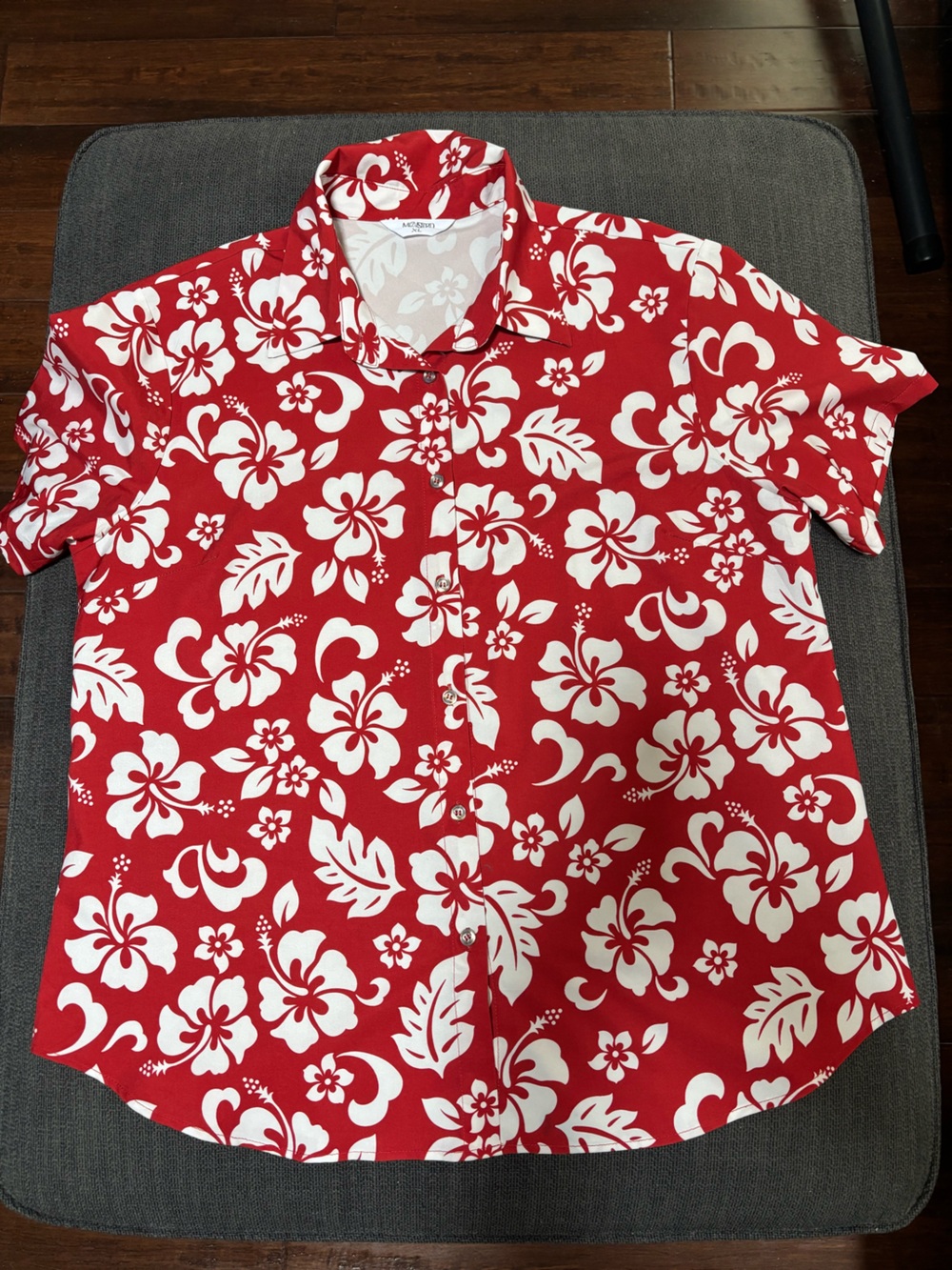 Vintage Hawaiian Floral blouse size XL - Picture 3 of 6